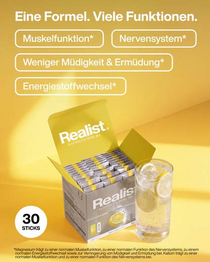 Elektrolyte Pulver Sticks Zitrone - DAILY Hydration